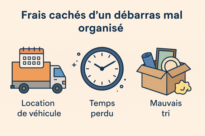 Infographie sur les erreurs coûteuses du débarras
